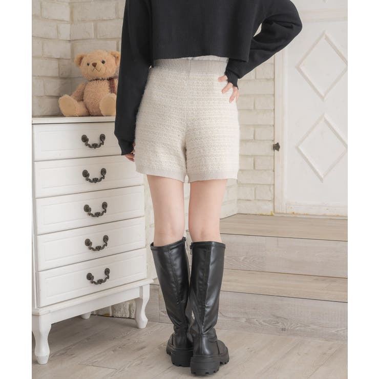 【セットアップ対応】ニットショートパンツ | RETRO GIRL | 詳細画像8 