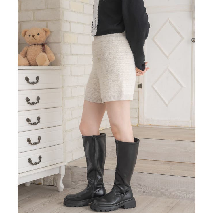 【セットアップ対応】ニットショートパンツ | RETRO GIRL | 詳細画像9 