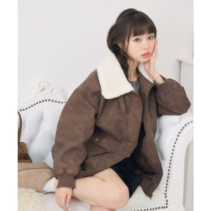 ボア襟FレザーBZ | RETRO GIRL | 詳細画像2 