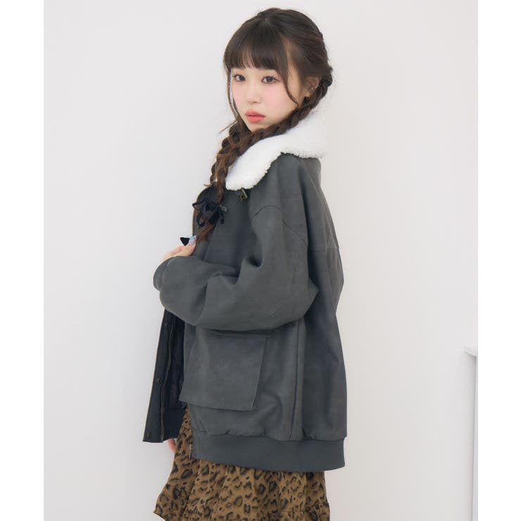 ボア襟FレザーBZ | RETRO GIRL | 詳細画像21 