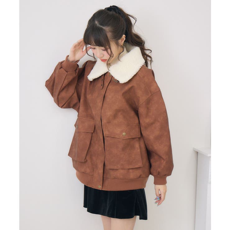 ボア襟FレザーBZ | RETRO GIRL | 詳細画像30 