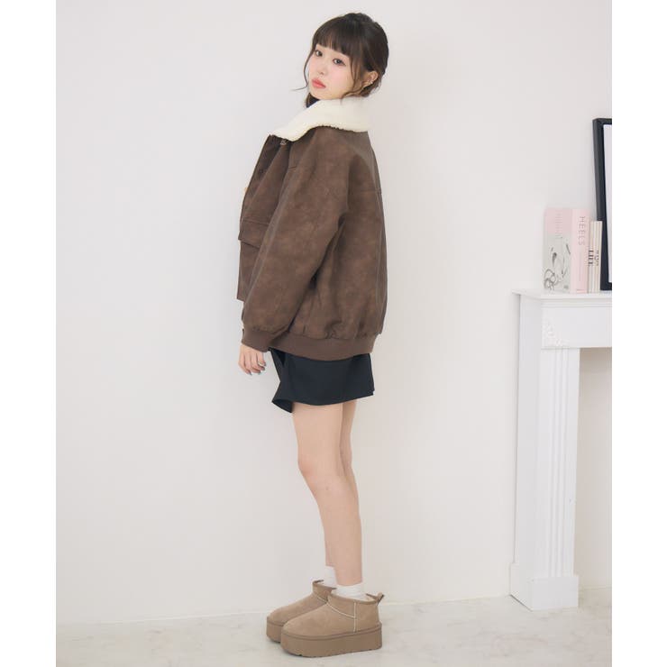 ボア襟FレザーBZ | RETRO GIRL | 詳細画像7 