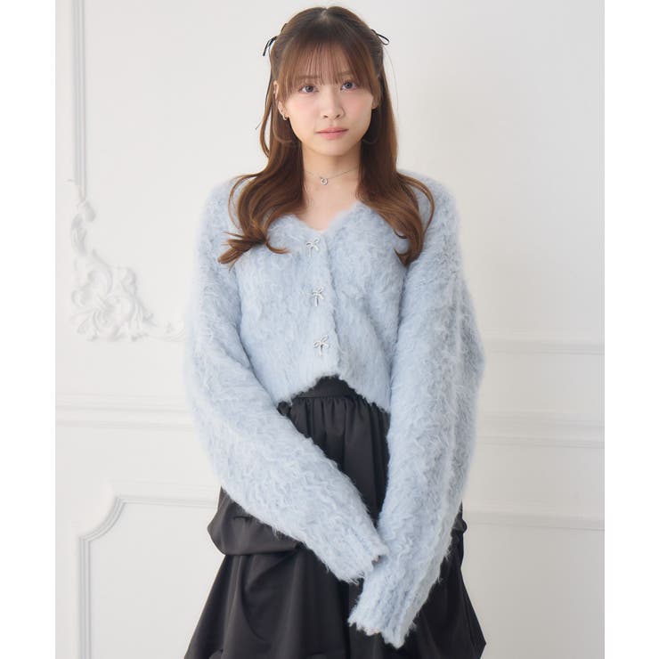 モケモケ起毛カーデ | RETRO GIRL | 詳細画像7 