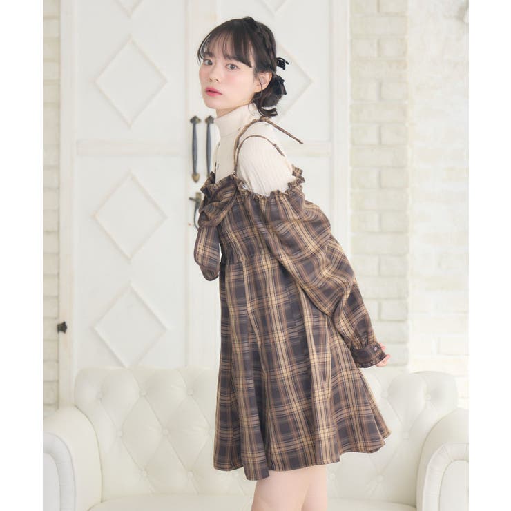 リボンチェックミニOP | RETRO GIRL | 詳細画像12 