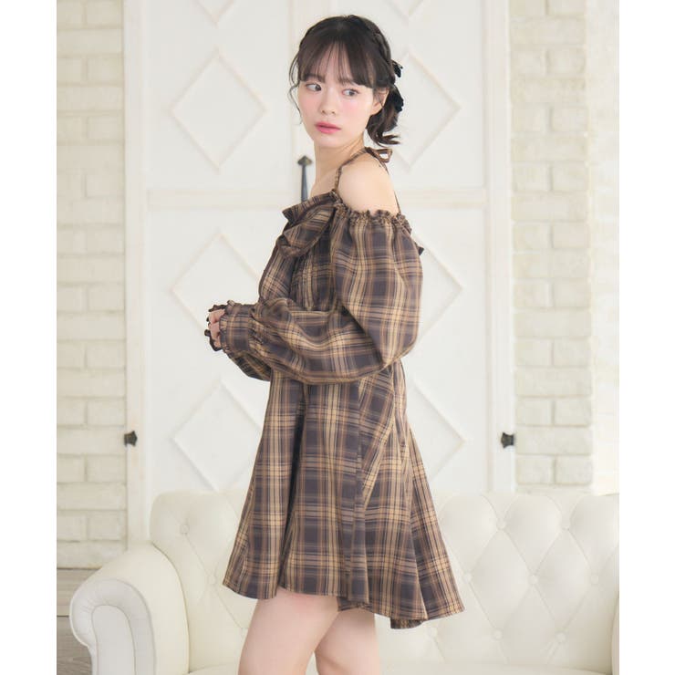 リボンチェックミニOP | RETRO GIRL | 詳細画像15 