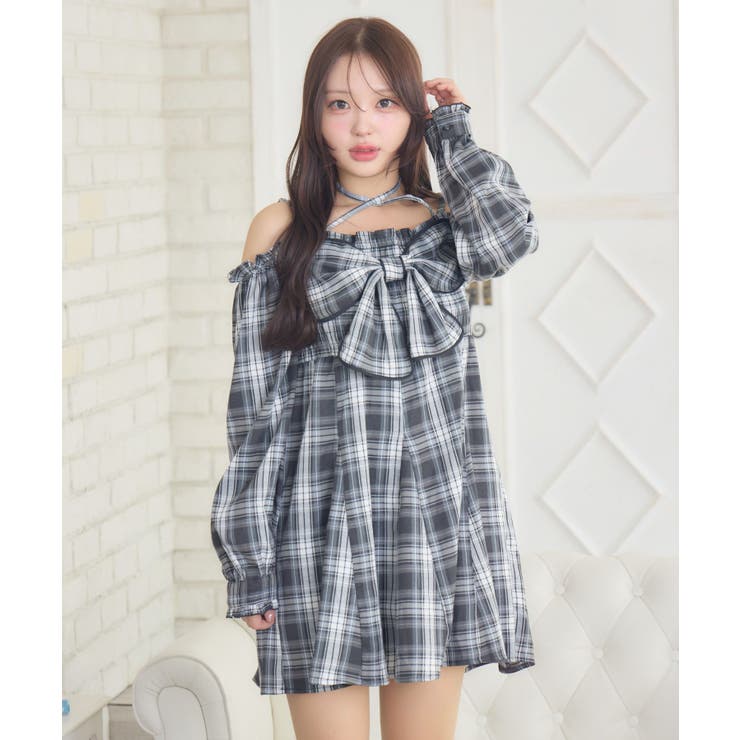 リボンチェックミニOP | RETRO GIRL | 詳細画像21 