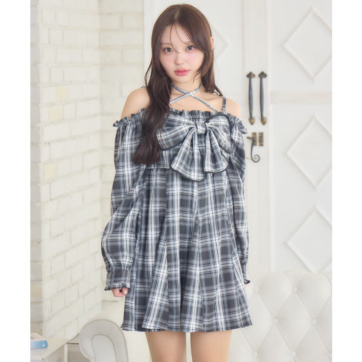 リボンチェックミニOP | RETRO GIRL | 詳細画像22 