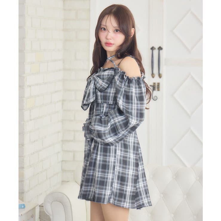 リボンチェックミニOP | RETRO GIRL | 詳細画像25 