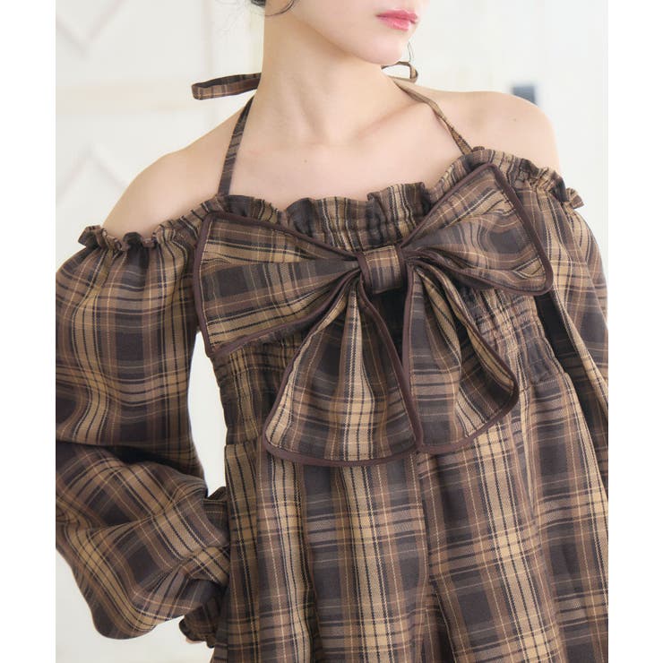 リボンチェックミニOP | RETRO GIRL | 詳細画像31 