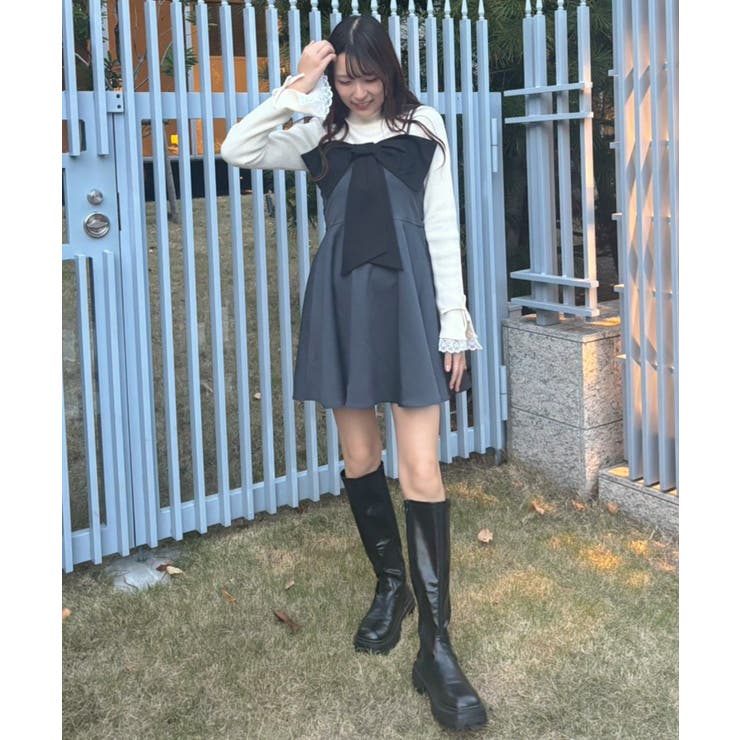 BIGリボンミニキャミOP | RETRO GIRL | 詳細画像10 