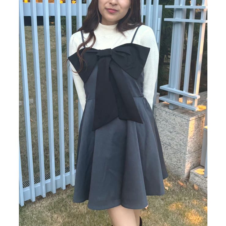 BIGリボンミニキャミOP | RETRO GIRL | 詳細画像14 