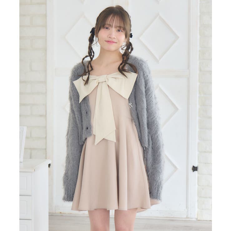 BIGリボンミニキャミOP | RETRO GIRL | 詳細画像17 