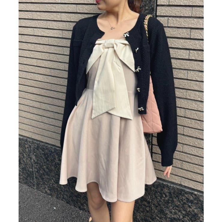 BIGリボンミニキャミOP | RETRO GIRL | 詳細画像6 