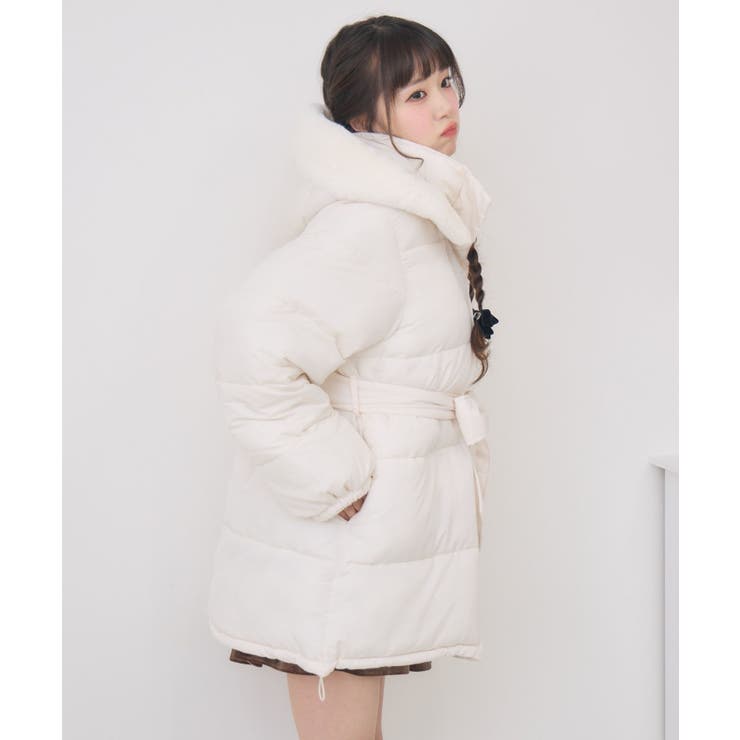 Fファーフード付中綿コート | RETRO GIRL | 詳細画像11 