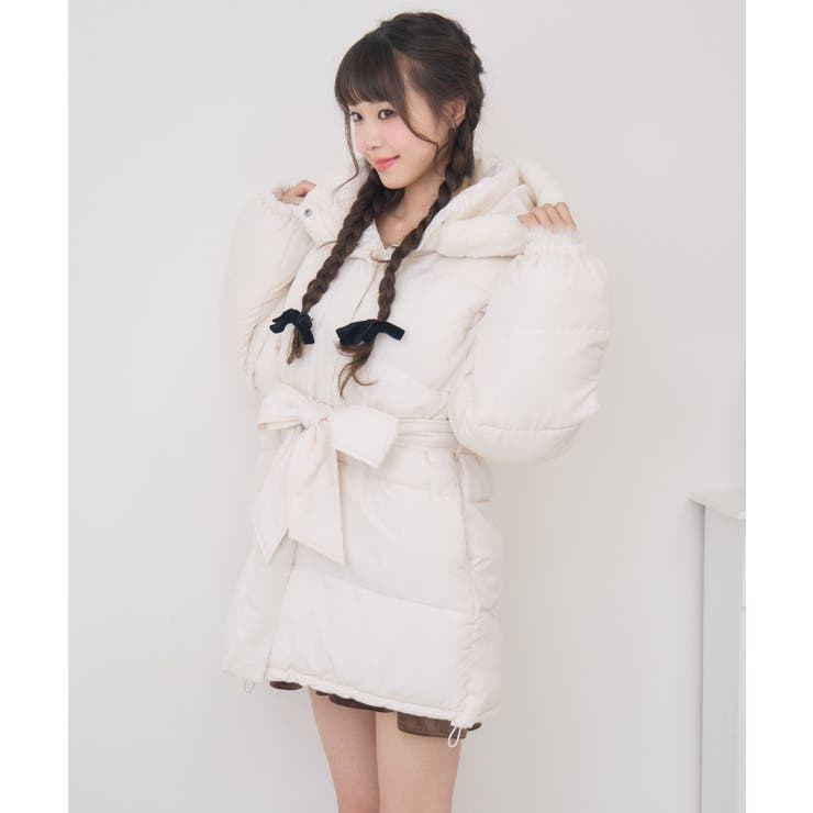 Fファーフード付中綿コート | RETRO GIRL | 詳細画像13 