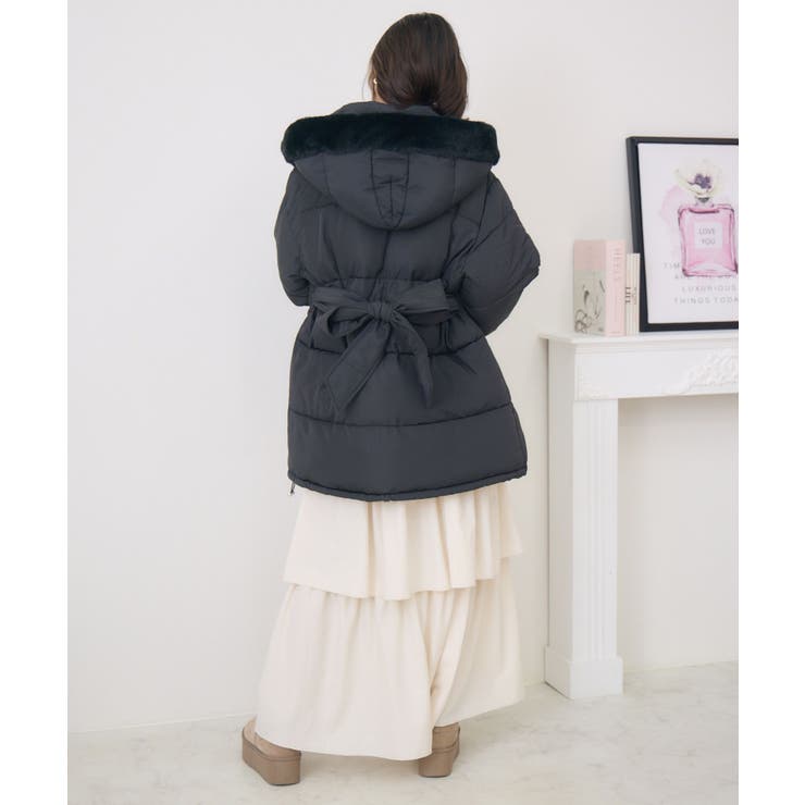 Fファーフード付中綿コート | RETRO GIRL | 詳細画像16 