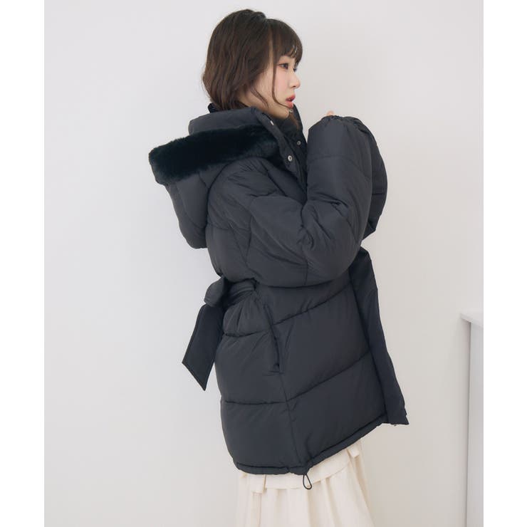 Fファーフード付中綿コート | RETRO GIRL | 詳細画像20 