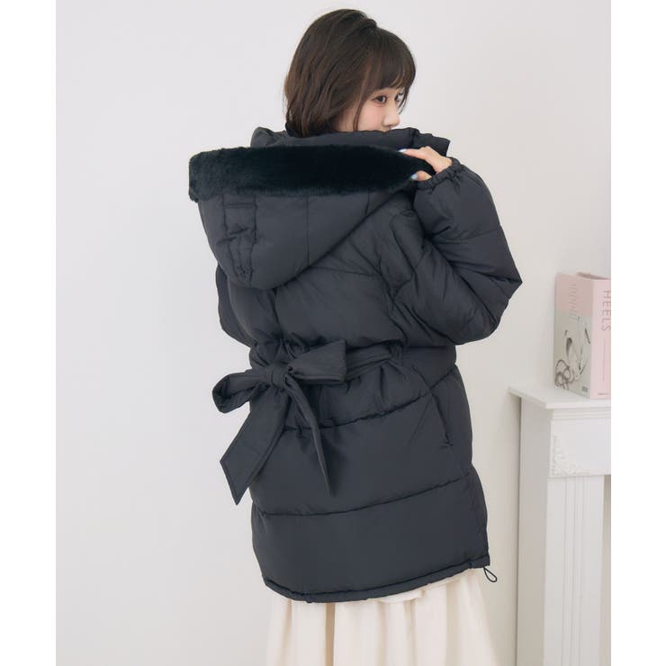 Fファーフード付中綿コート | RETRO GIRL | 詳細画像21 