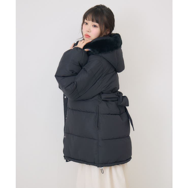 Fファーフード付中綿コート | RETRO GIRL | 詳細画像22 