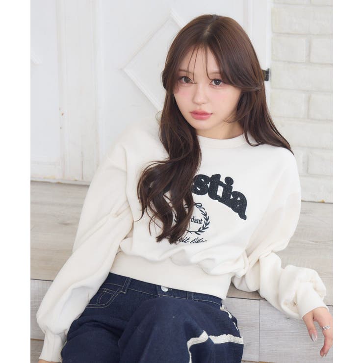 ツイードロゴトレーナー | RETRO GIRL | 詳細画像2 