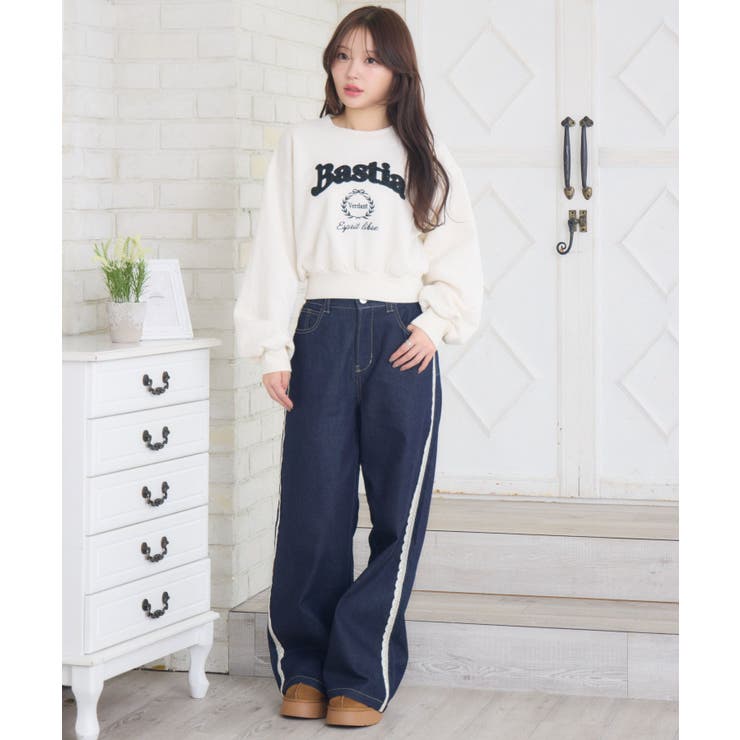 ツイードロゴトレーナー | RETRO GIRL | 詳細画像4 