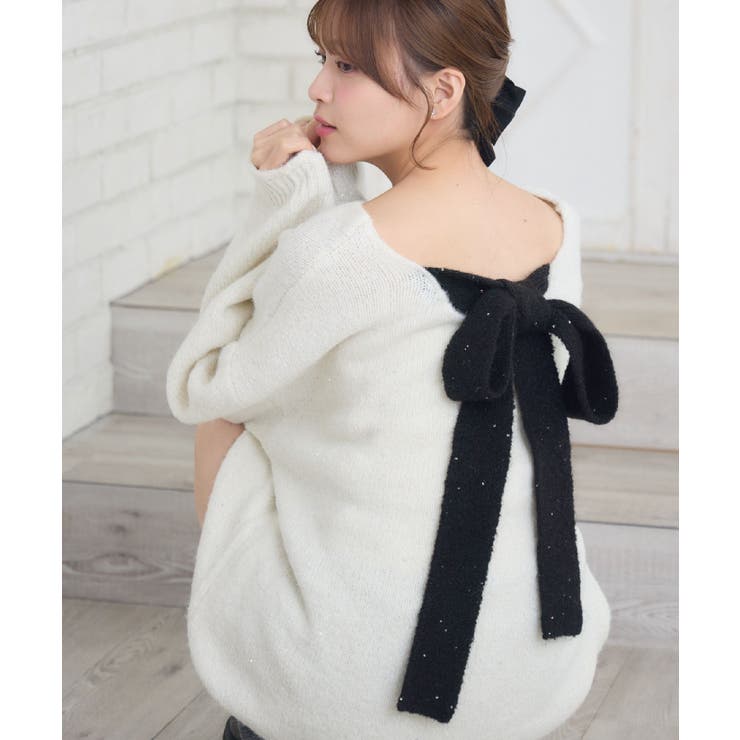 WHT4 | バックリボンBIGNTPO | RETRO GIRL