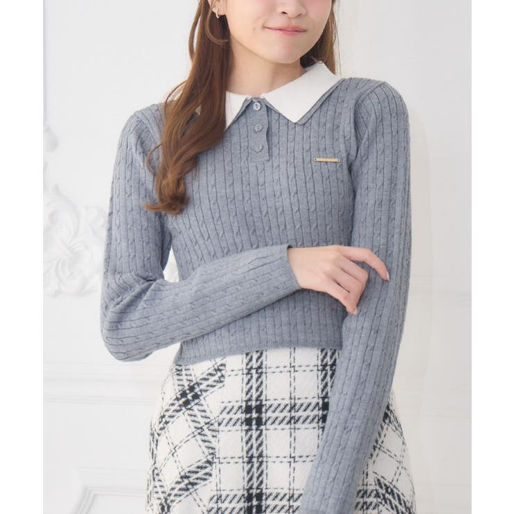 GRY1 | 2枚襟ケーブルNTPO | RETRO GIRL