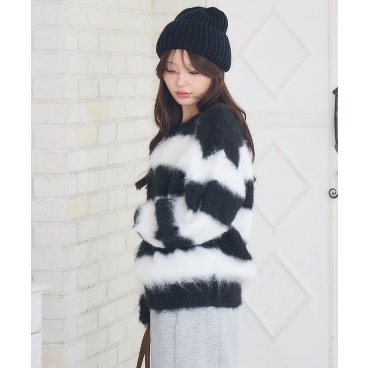 起毛ボーダーNTPO | RETRO GIRL | 詳細画像12 