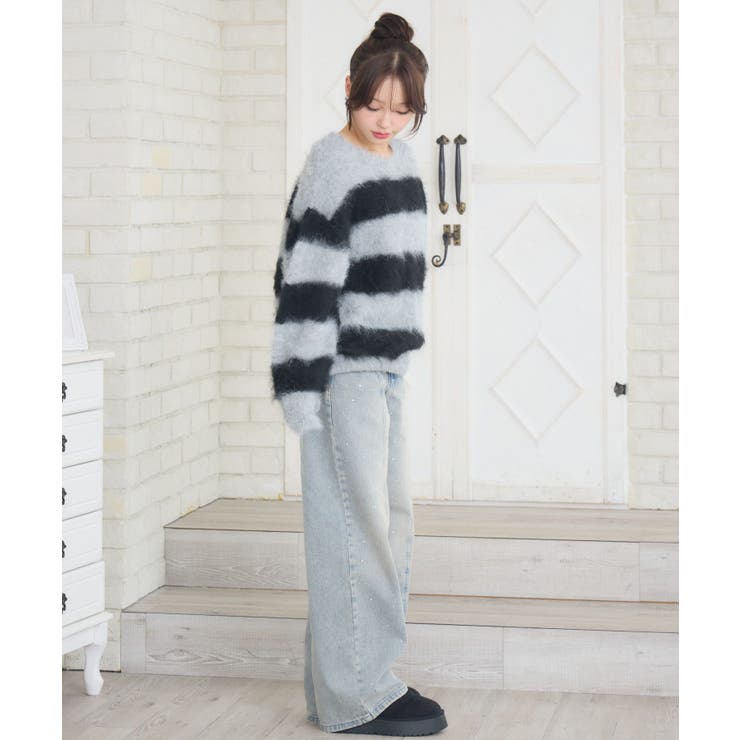 起毛ボーダーNTPO | RETRO GIRL | 詳細画像15 