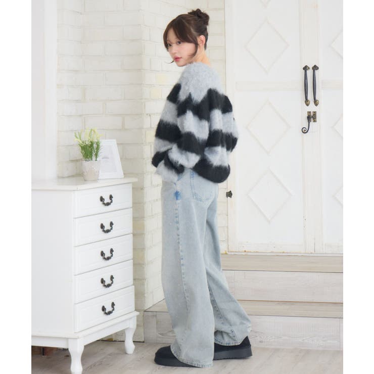 起毛ボーダーNTPO | RETRO GIRL | 詳細画像17 