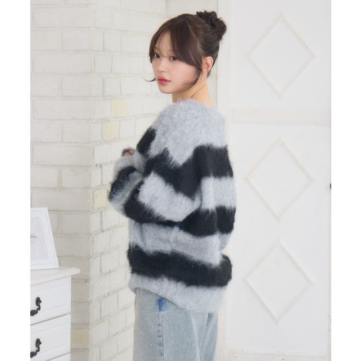 起毛ボーダーNTPO | RETRO GIRL | 詳細画像21 