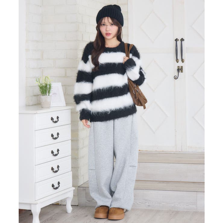 起毛ボーダーNTPO | RETRO GIRL | 詳細画像5 