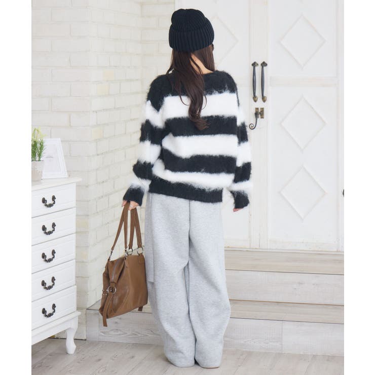 起毛ボーダーNTPO | RETRO GIRL | 詳細画像7 