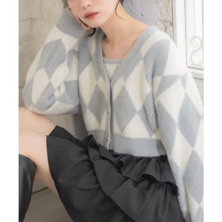 アーガイルシャギーNTSET | RETRO GIRL | 詳細画像1 