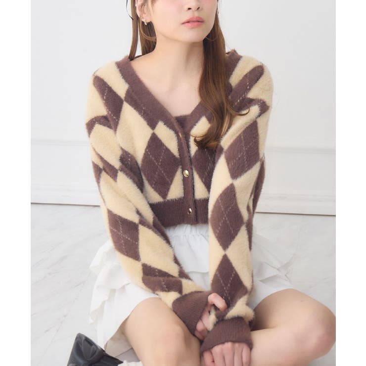 BRN0 | アーガイルシャギーNTSET | RETRO GIRL