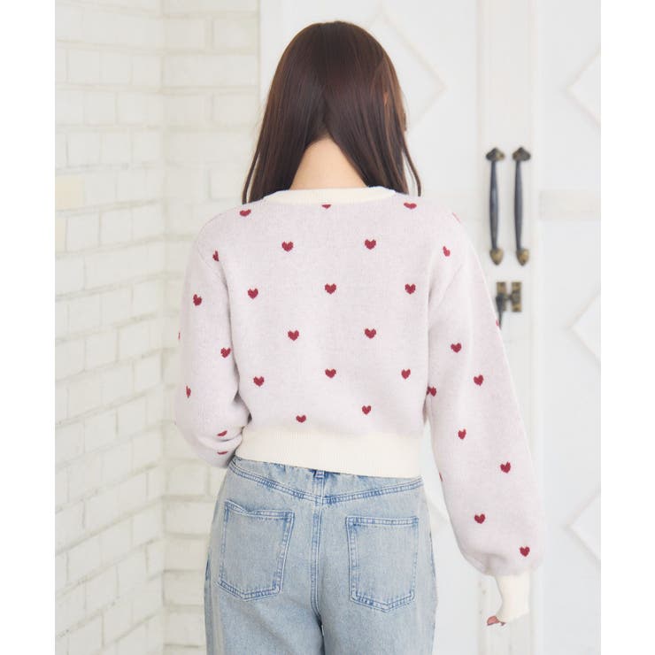 柄ジャガードNTカーデ | RETRO GIRL | 詳細画像16 