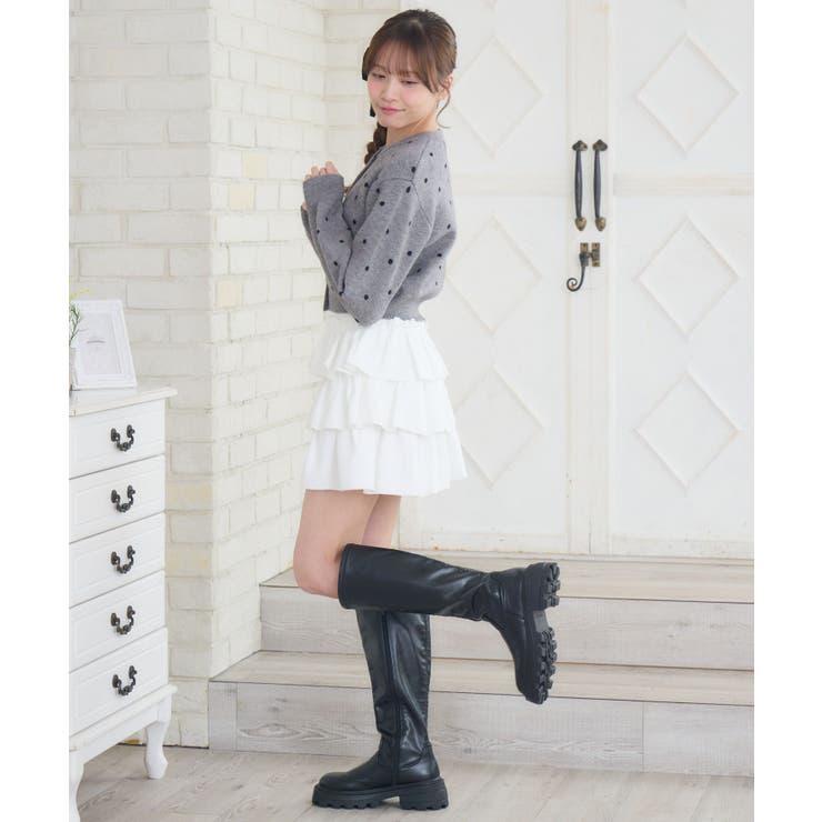 柄ジャガードNTカーデ | RETRO GIRL | 詳細画像21 