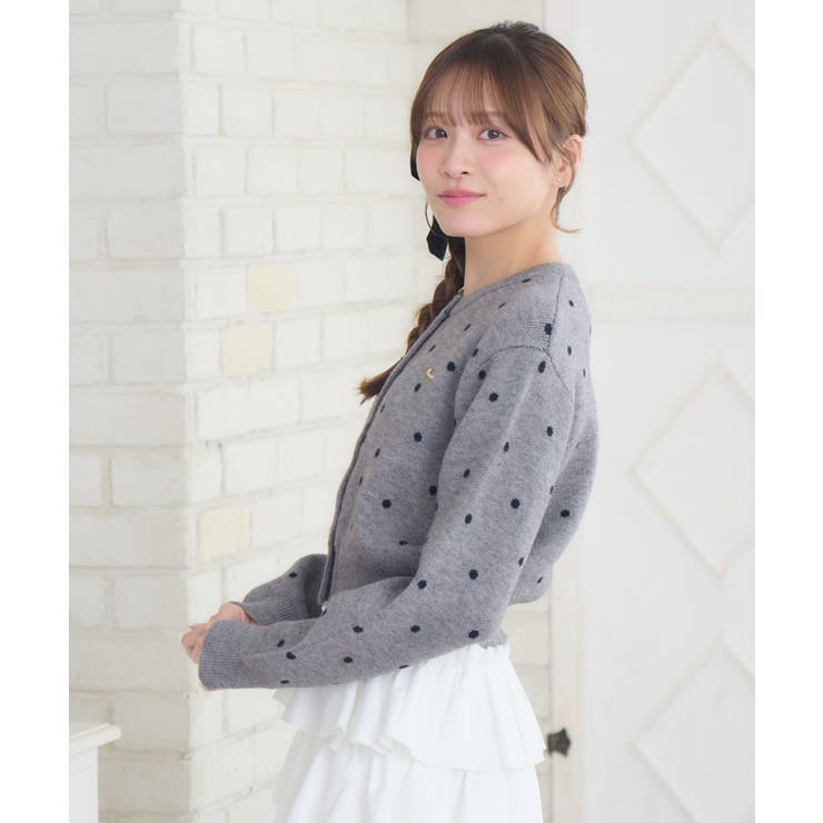 柄ジャガードNTカーデ | RETRO GIRL | 詳細画像25 