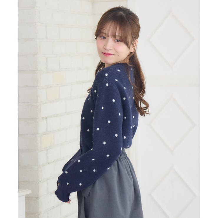 柄ジャガードNTカーデ | RETRO GIRL | 詳細画像9 