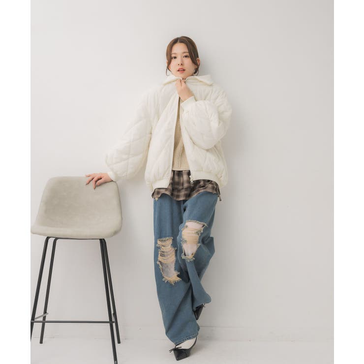 リブカラーキルティングJK | RETRO GIRL | 詳細画像20 