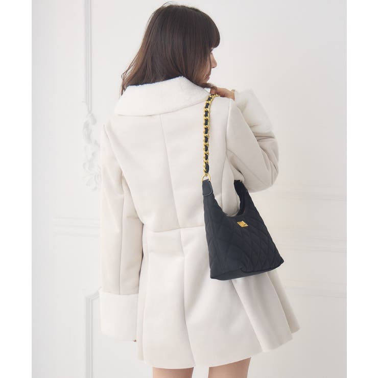 Fファー襟スエードコート | RETRO GIRL | 詳細画像13 