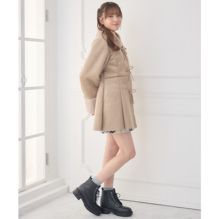 Fファー襟スエードコート | RETRO GIRL | 詳細画像16 