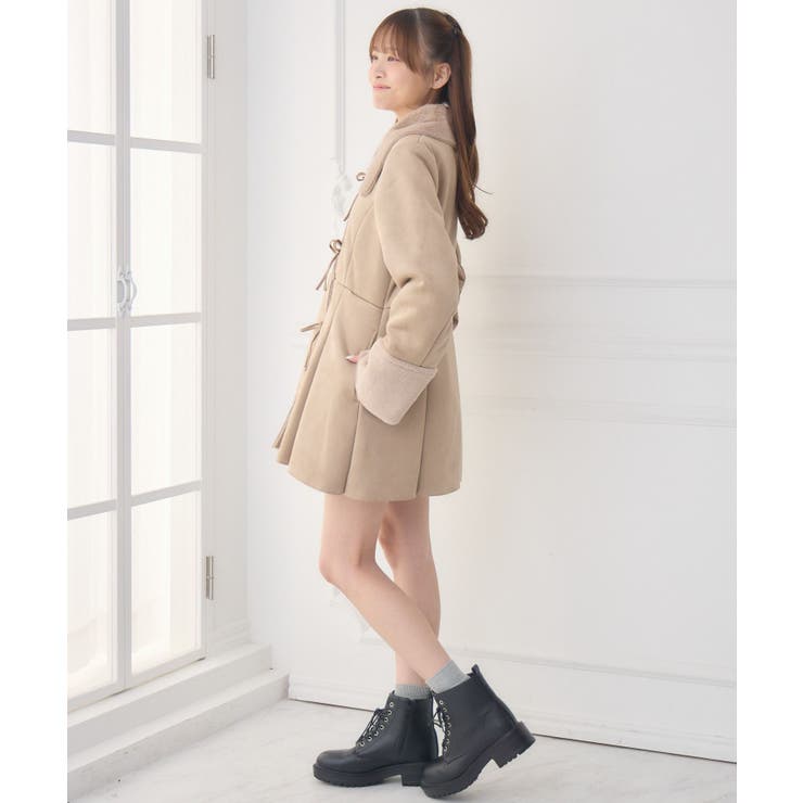 Fファー襟スエードコート | RETRO GIRL | 詳細画像18 