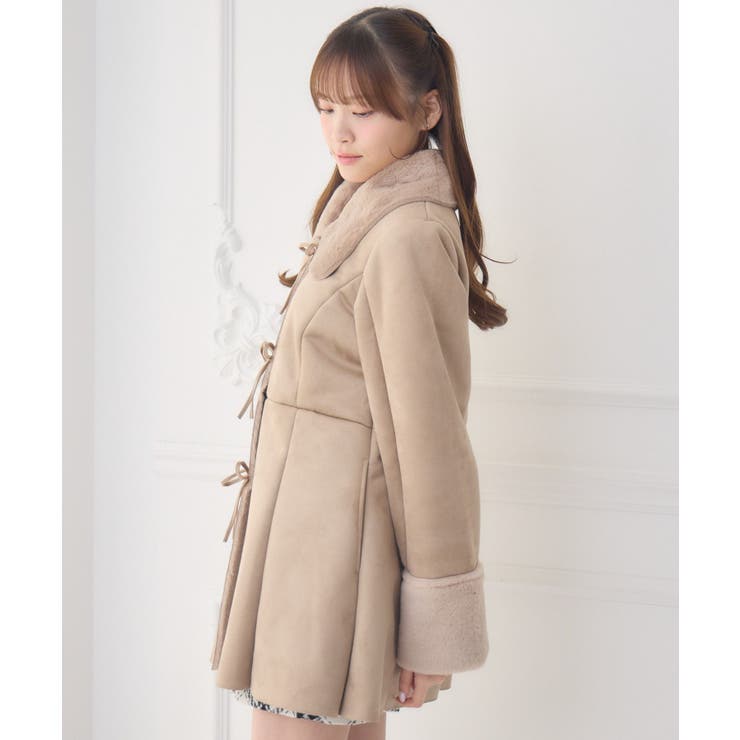 Fファー襟スエードコート | RETRO GIRL | 詳細画像23 