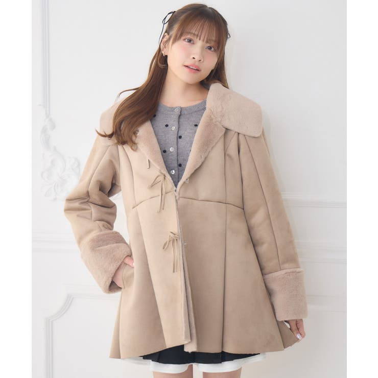 Fファー襟スエードコート | RETRO GIRL | 詳細画像27 