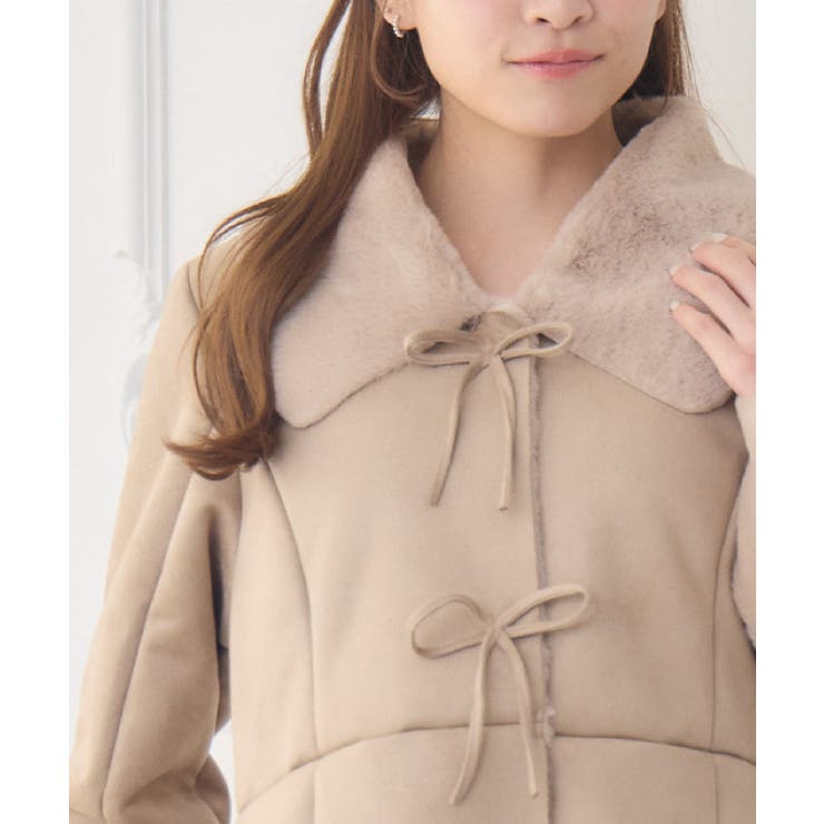 Fファー襟スエードコート | RETRO GIRL | 詳細画像29 