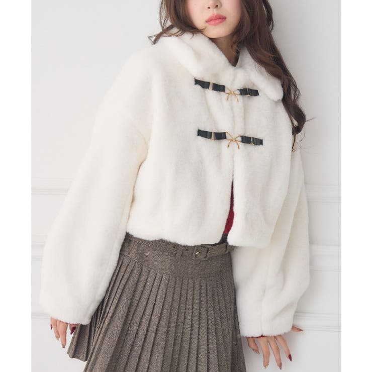 WHT4 | FファーリボンバックルJK | RETRO GIRL