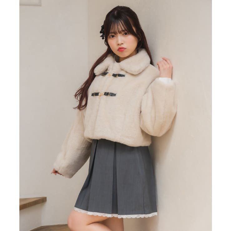 BEG0 | FファーリボンバックルJK | RETRO GIRL