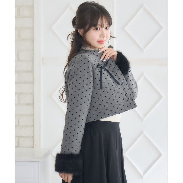 ファー付中綿リボンJK | RETRO GIRL | 詳細画像10 