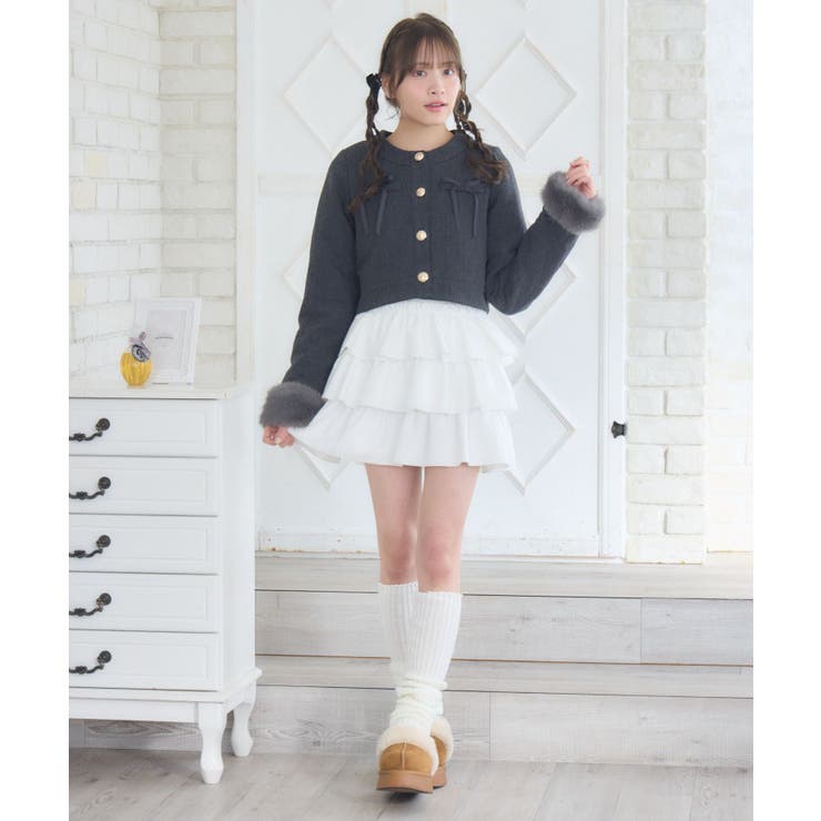 ファー付中綿リボンJK | RETRO GIRL | 詳細画像13 